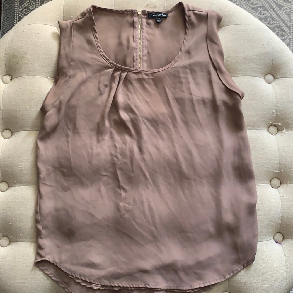 Mauve tank blouse
